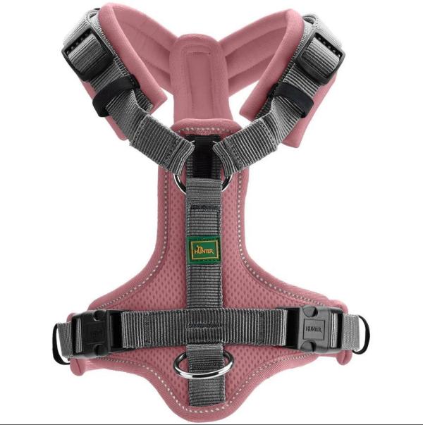ARDEBO.de Hunter Geschirr Maldon Up Polyester altrosa/grau 47-69/S-M