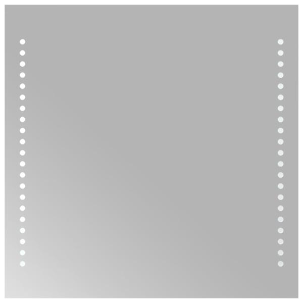 LED-Badspiegel 40x40 cm