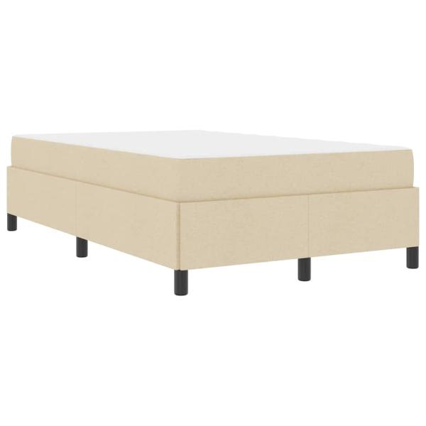 Boxspringbett Creme und Schwarz 120 x 190 cm