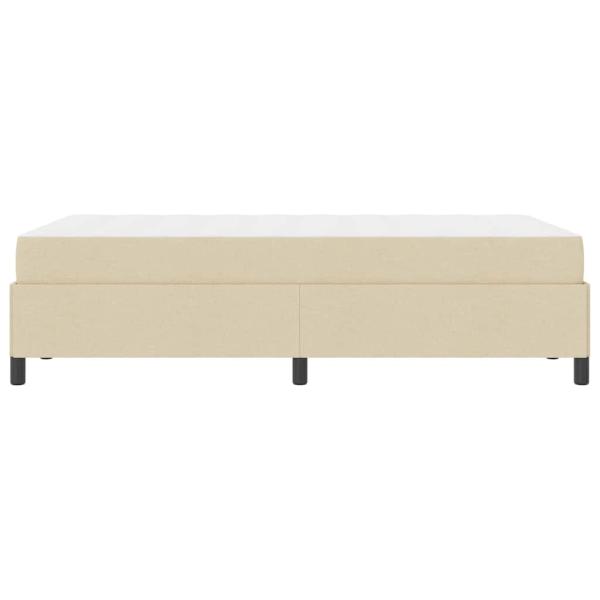Boxspringbett Creme und Schwarz 120 x 190 cm