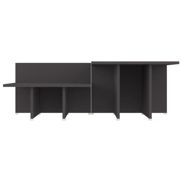 Couchtische 2 Stk. Grau 111,5x50x33 cm Holzwerkstoff