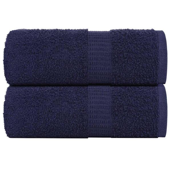 ARDEBO.de - Gästetücher 2 Stk. Marineblau 30x50 cm 360 g/m² 100% Baumwolle