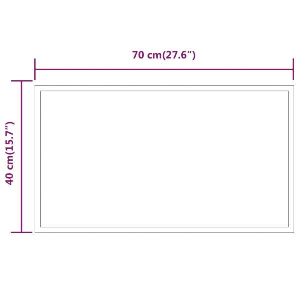 LED-Badspiegel 70x40 cm