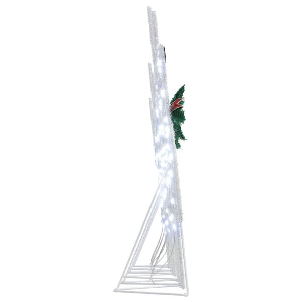 LED Rentiere 6 Stk. Weiß 45 x 19 x 65 cm Stoff LEDs