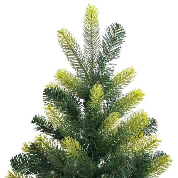 Künstlicher geflammter Weihnachtsbaum 150 LEDs Grün 120 cm