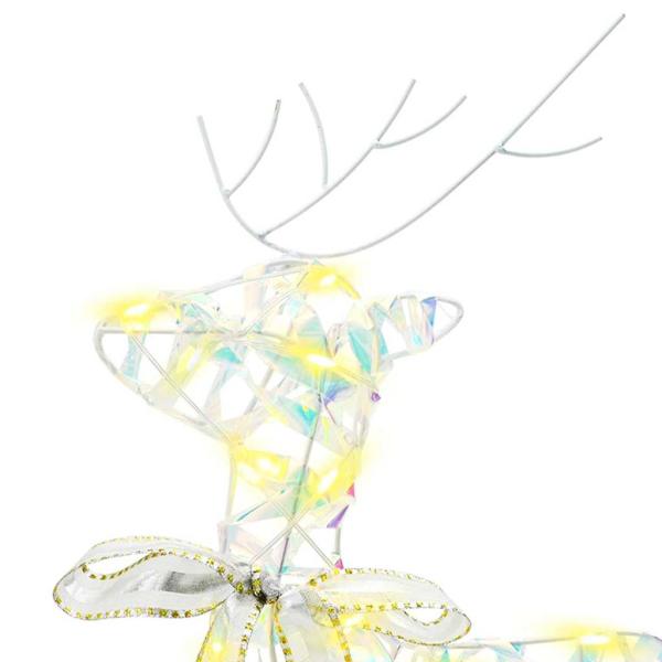 LED Rentiere mit 180 LEDs 6 pcs Mehrfarbig 64 x 42 x 15 cm PET