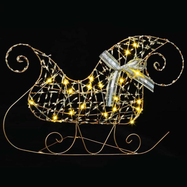 LED Rentiere mit 40 LEDs 5 pcs Gold PET