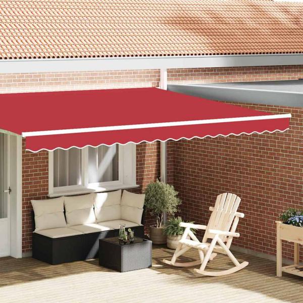 ARDEBO.de - Markisenfranse Rot 4,3 x 0,2 m Segeltuch
