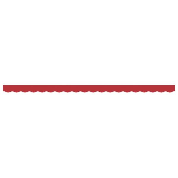 Markisenfranse Rot 4,3 x 0,2 m Segeltuch