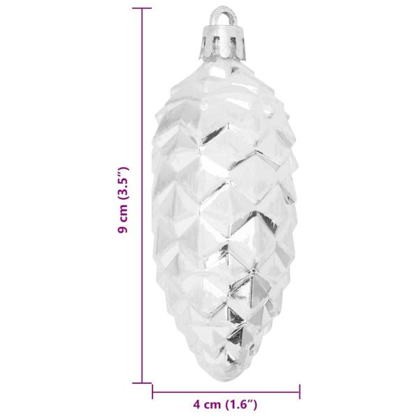 Weihnachtsbaumdekoration 40 pcs Silber