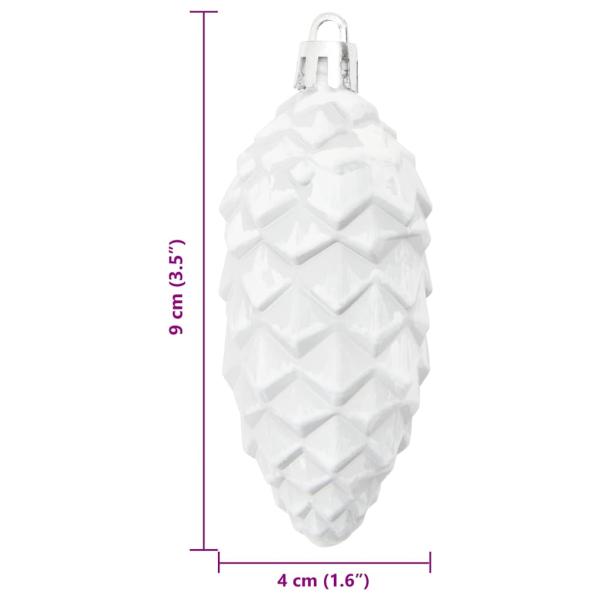 Weihnachtsbaumdekoration 40 pcs Weiß