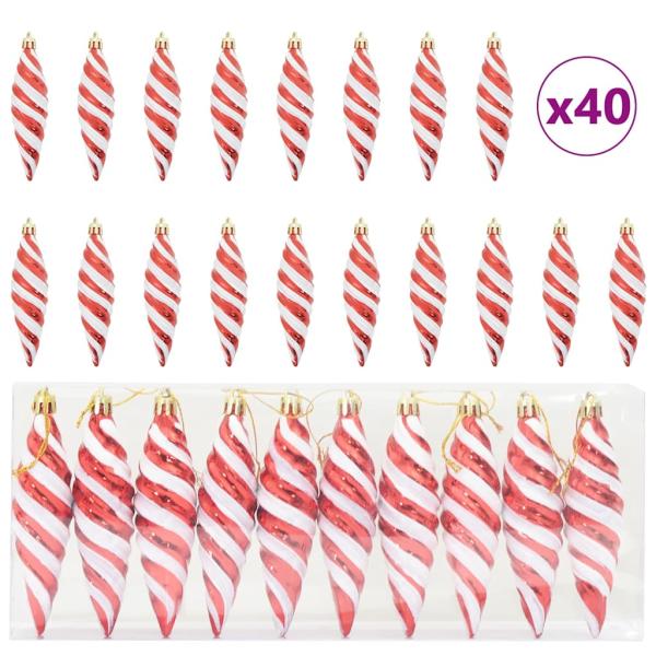 Weihnachtsbaumdekoration 40 pcs Rot