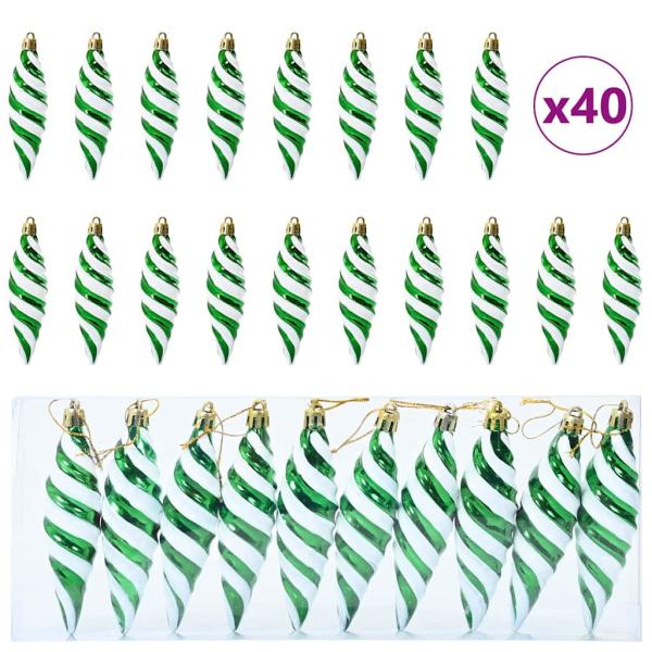 Weihnachtsbaumdekoration 40 pcs Grün