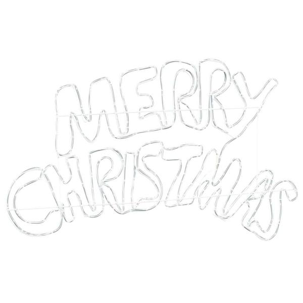 Weihnachtsschild mit 240 LEDs Mehrfarbig 100 x 50 cm PVC