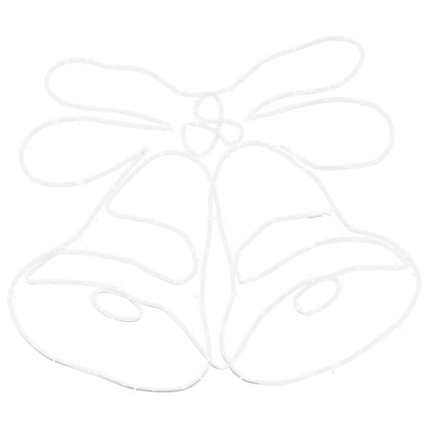 Weihnachtsglocke mit 144 LEDs Mehrfarbig 56 x 46 cm PVC