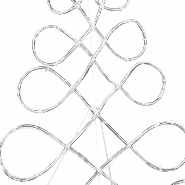 Lichterbaum in Weihnachtsbaumform Mehrfarbig 80 x 56 cm PVC