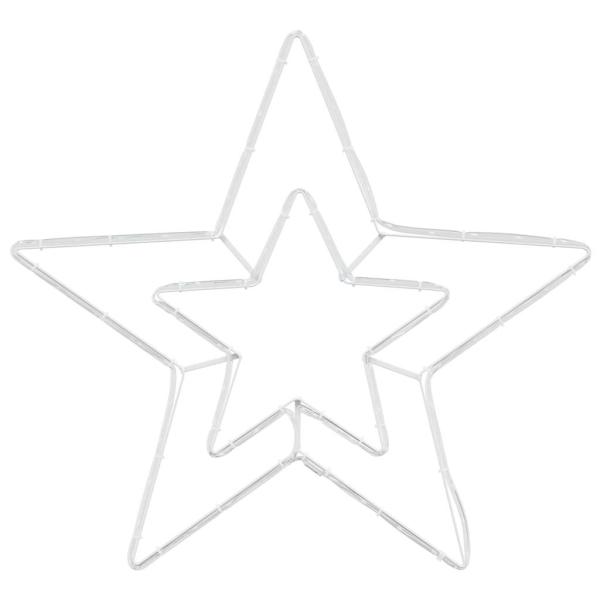 Weihnachtsstern Kalter Weiß 51.5 x 50 x 0.65 cm Eisen