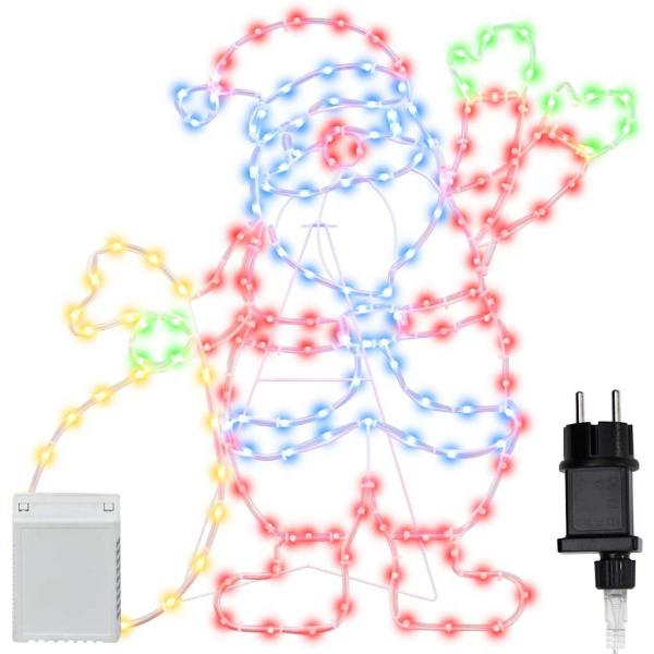 Santa Claus Licht Mehrfarbig 58.5 x 60 x 1.3 cm Eisen