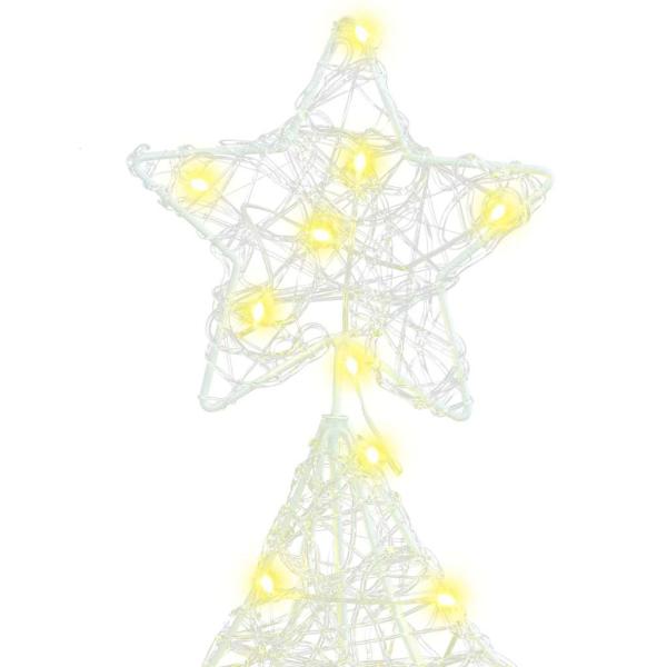 Weihnachtsbaum mit 100 LEDs Warmweiß 120 cm Acryl