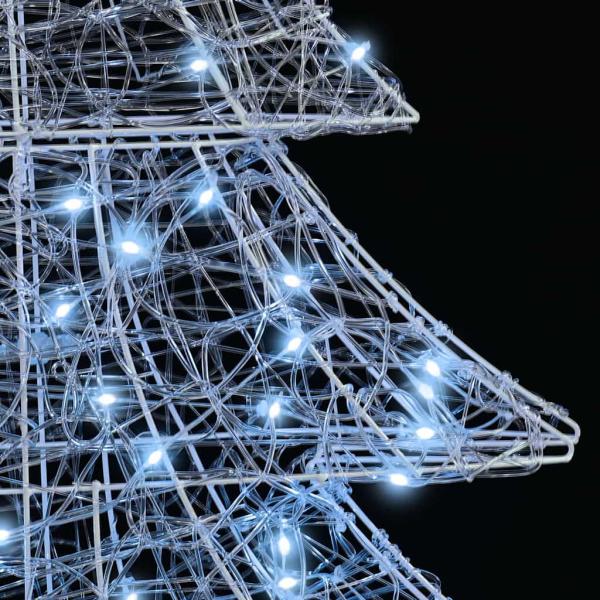 Weihnachtsbaum mit 100 LEDs Kaltweiß 120 cm Acryl