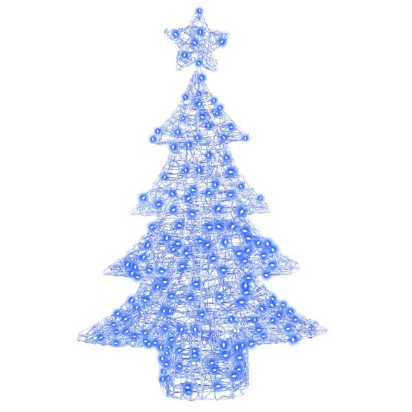 Weihnachtsbaum mit 100 LEDs Blau 120 cm Acryl