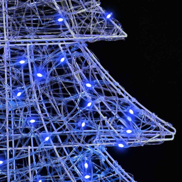 Weihnachtsbaum mit 100 LEDs Blau 120 cm Acryl