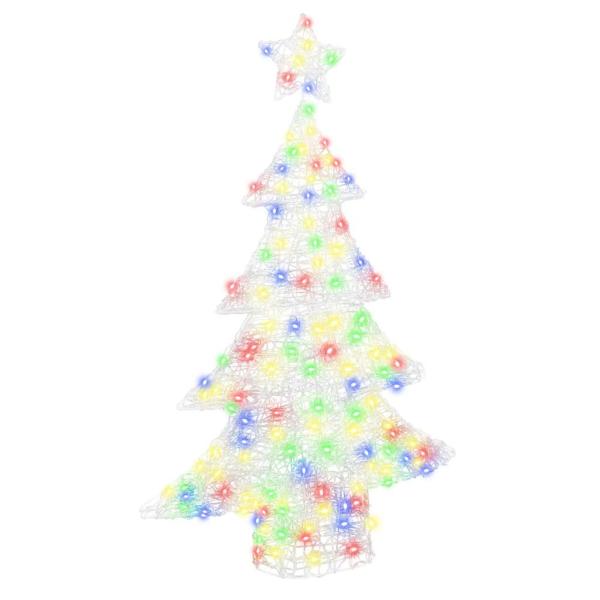 Weihnachtsbaum mit 100 LEDs Mehrfarbig 120 cm Acryl