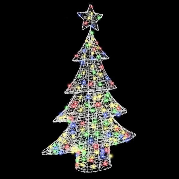 Weihnachtsbaum mit 100 LEDs Mehrfarbig 120 cm Acryl