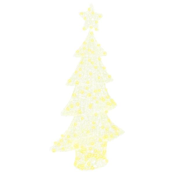 ARDEBO.de - Weihnachtsbaum mit 160 LEDs Warmweiß 150 cm Acryl