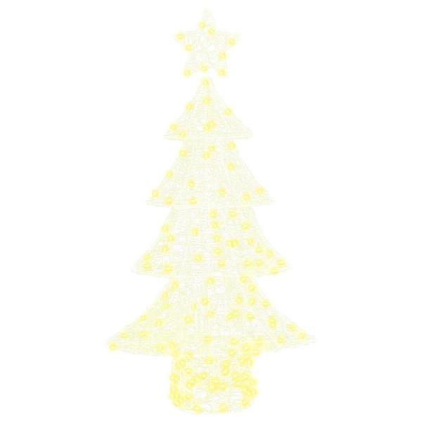 Weihnachtsbaum mit 160 LEDs Warmweiß 150 cm Acryl