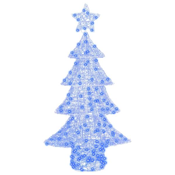 Weihnachtsbaum mit 160 LEDs Blau 150 cm Acryl