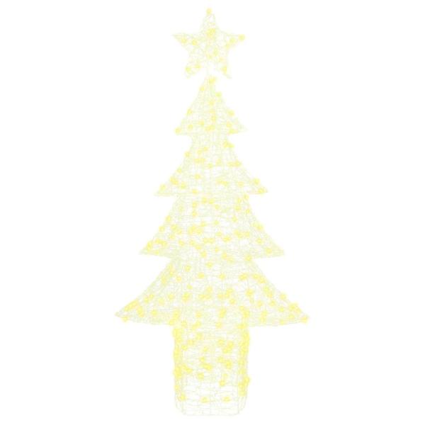 Weihnachtsbaum mit 240 LEDs Warmweiß 180 cm Acryl