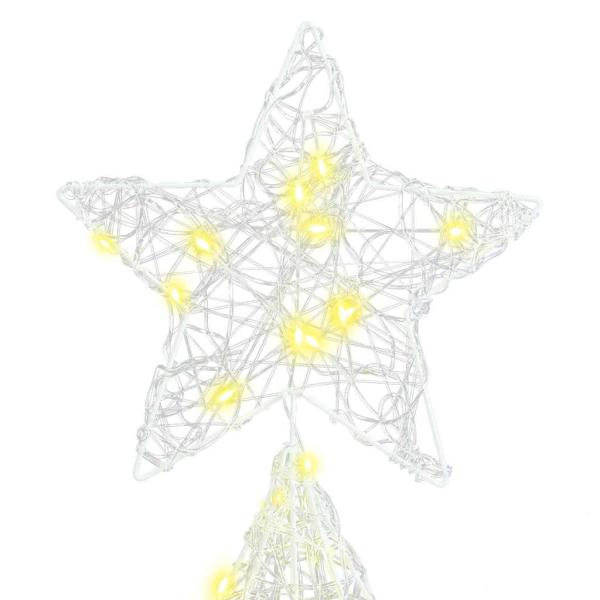 Weihnachtsbaum mit 240 LEDs Warmweiß 180 cm Acryl