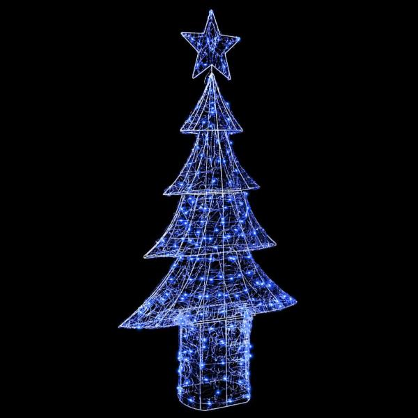 Weihnachtsbaum mit 240 LEDs Blau 180 cm Acryl