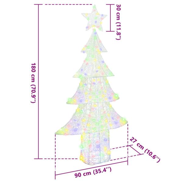 Weihnachtsdekoration Mehrfarbig 180 cm