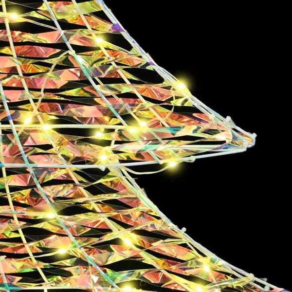 Weihnachtsbaum mit 120 LEDs Warmweiß 120 cm PET