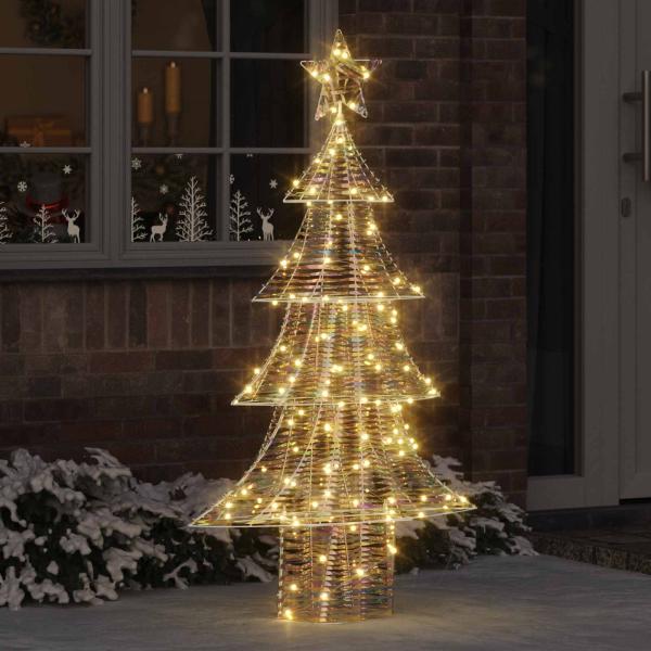 ARDEBO.de - Weihnachtsbaum mit 160 LEDs Warmweiß 150 cm PET