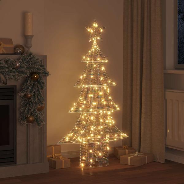 Weihnachtsbaum mit 160 LEDs Warmweiß 150 cm PET