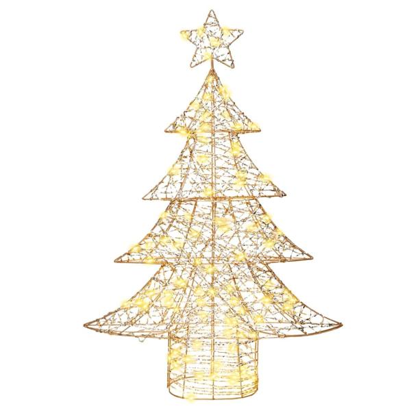Weihnachtsbaum mit 120 LEDs Warmweiß 120 cm PET