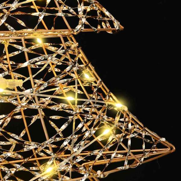 Weihnachtsbaum mit 120 LEDs Warmweiß 120 cm PET