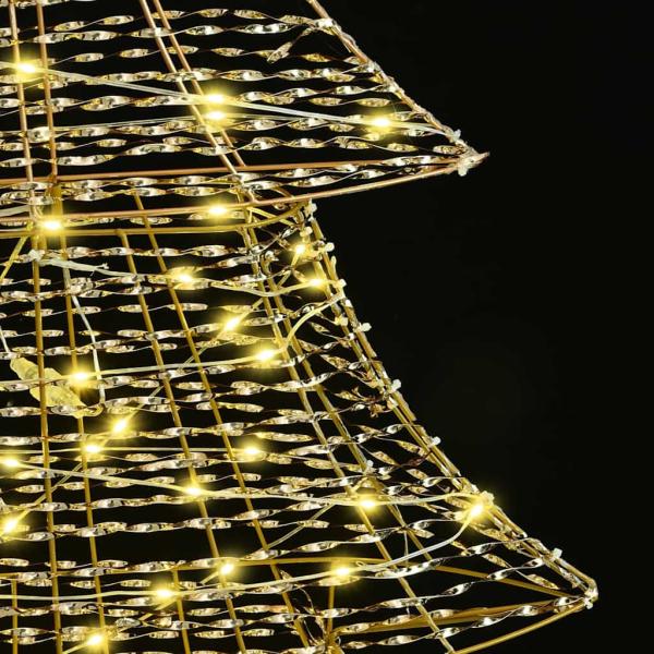 Weihnachtsbaum mit 160 LEDs Warmweiß 150 cm PET