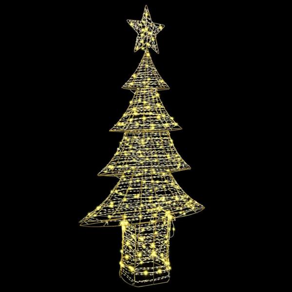 Weihnachtsbaum mit 240 LEDs Warmweiß 180 cm PET