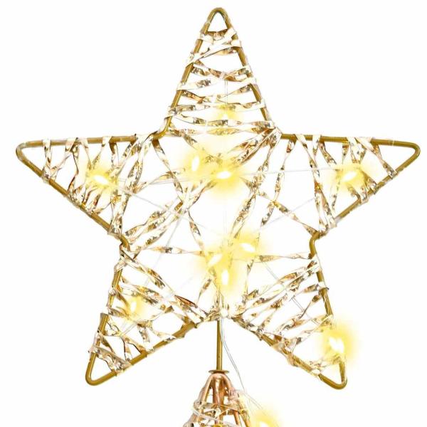 Weihnachtsbaum mit 240 LEDs Warmweiß 180 cm PET