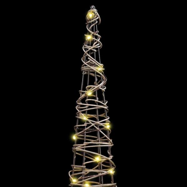 Weihnachtsbaum 3 pcs Warmweiß 40 cm 60 cm 80 cm Rattan