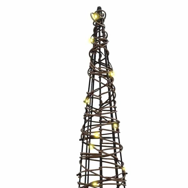 Weihnachtsbaum 3 pcs Warmweiß 40 cm 60 cm 80 cm Rattan