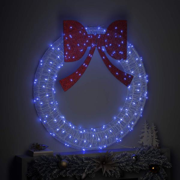 Kranz 150 LEDs Blau 120 cm Acryl