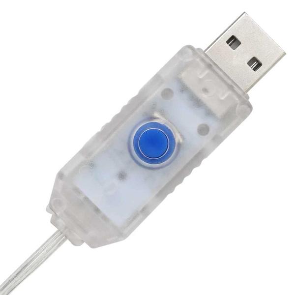 Kranz mit 150 LEDs Warmweiß 120 cm PET