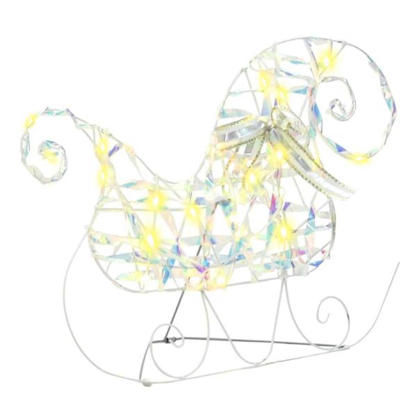 LED Rentiere mit 60 LEDs 3 pcs Warmes Weiß PET