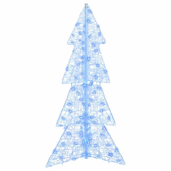 Weihnachtsbaum mit 100 LEDs Blau 120 cm Acryl