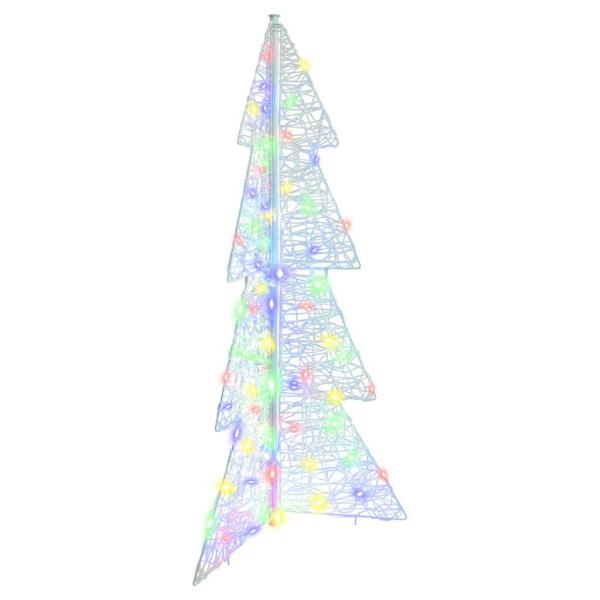 ARDEBO.de - Weihnachtsbaum mit 100 LEDs Mehrfarbig 120 cm Acryl